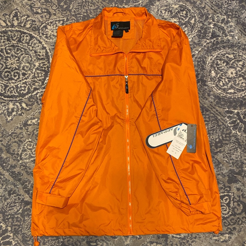 I5 Clemson colors windbreaker size large